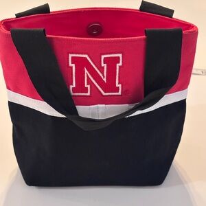 University of Nebraska Cornhuskers Red and Black Small Tote Bag by Spirit Ready